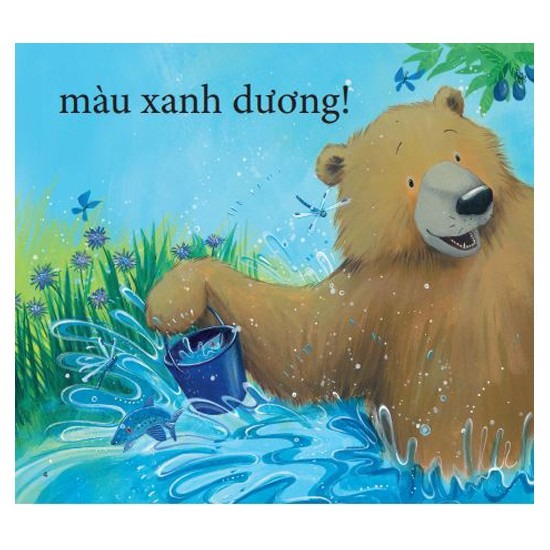cùng gấu khám phá - the bear books: gấu nhận biết màu sắc - bear sees colors (song ngữ) - Ảnh 4