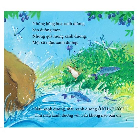 cùng gấu khám phá - the bear books: gấu nhận biết màu sắc - bear sees colors (song ngữ) - Ảnh 5