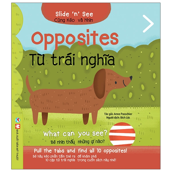 cùng kéo và nhìn: opposites - từ trái nghĩa