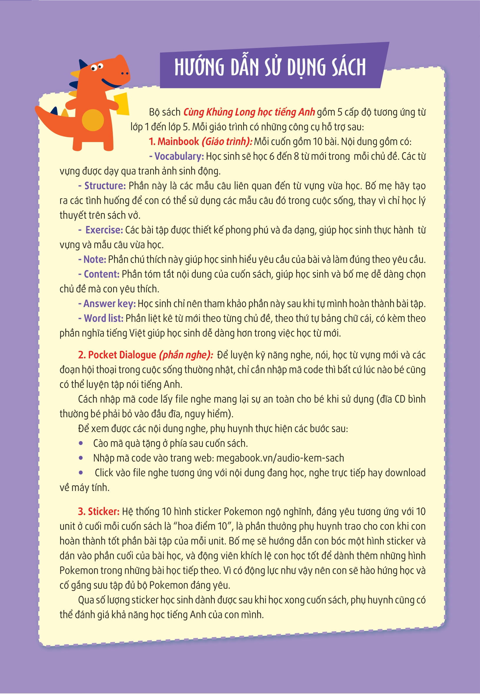 cùng khủng long học tiếng anh theo chủ đề - lớp 1 (phiên bản mới) - Ảnh 4