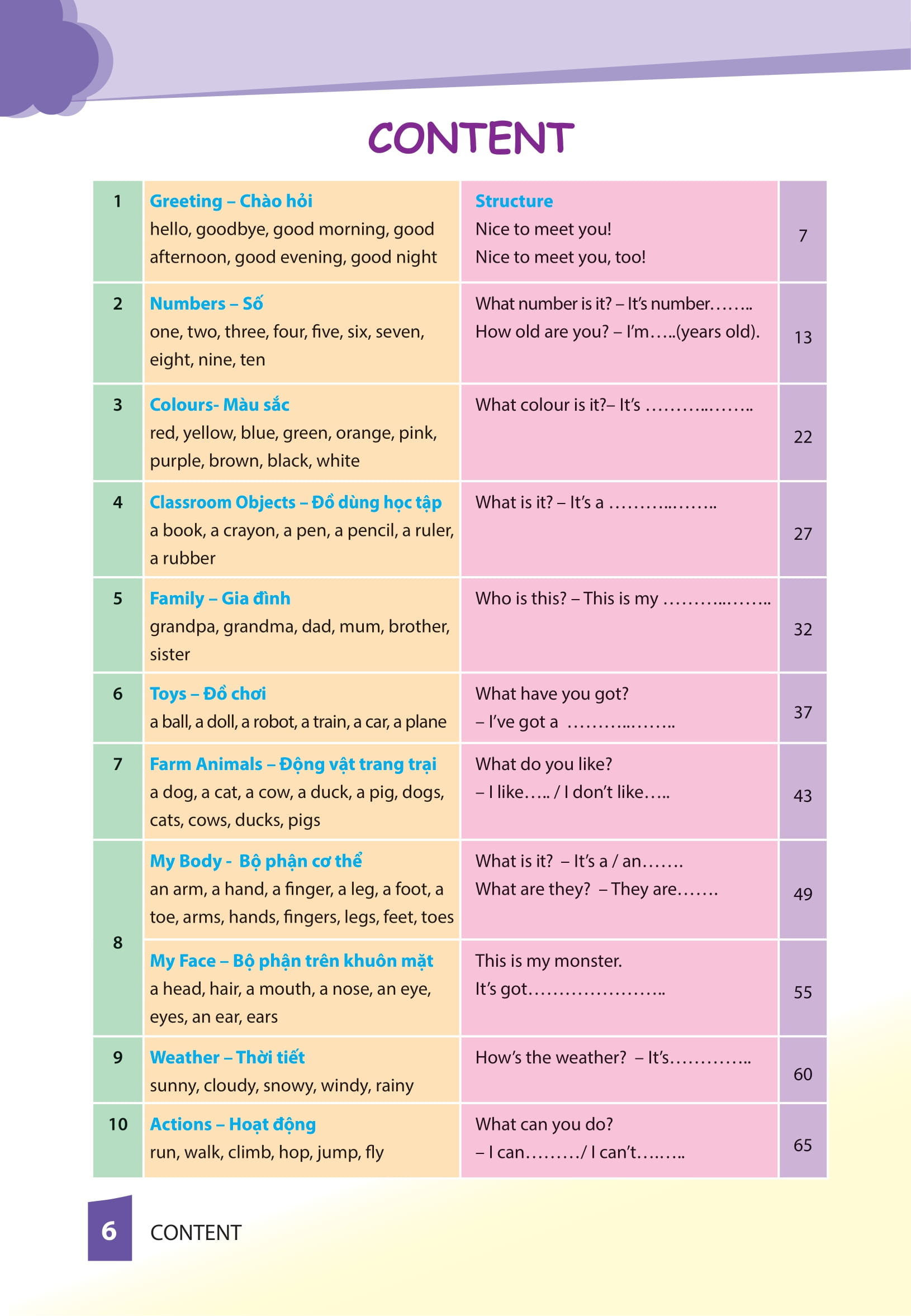 cùng khủng long học tiếng anh theo chủ đề - lớp 1 (phiên bản mới) - Ảnh 6