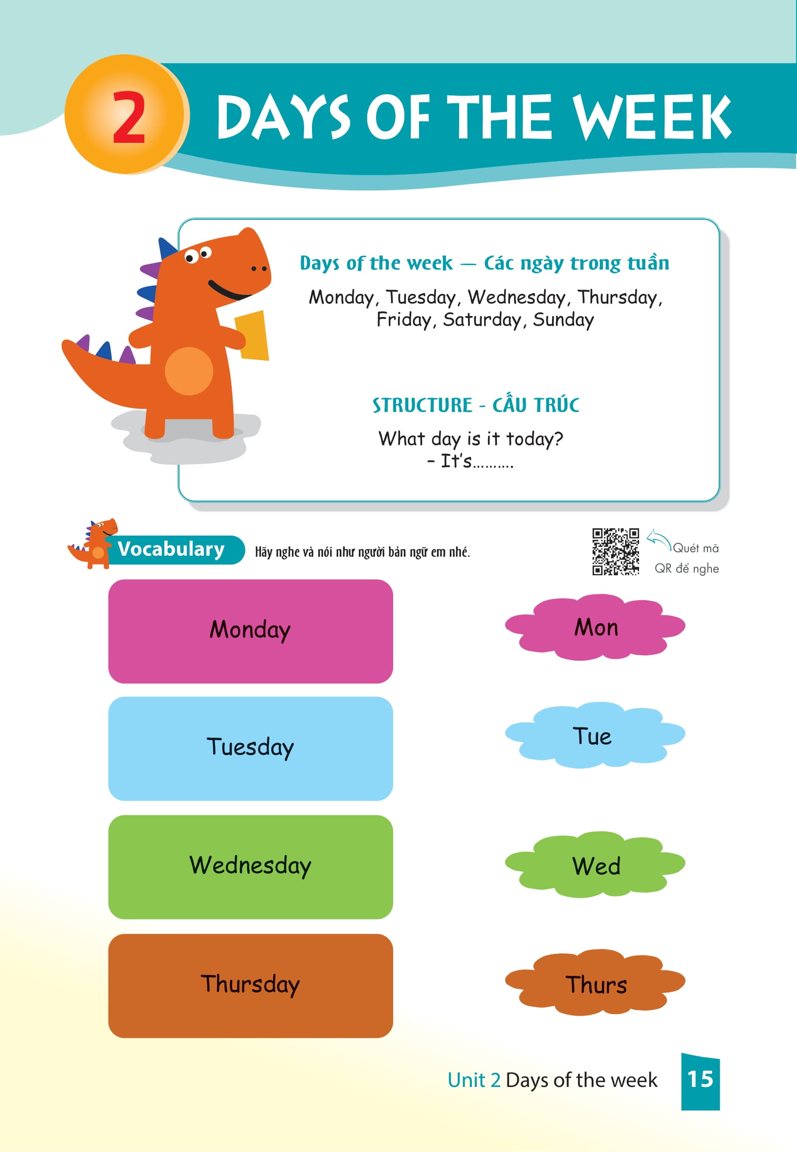 cùng khủng long học tiếng anh theo chủ đề - lớp 2 (phiên bản mới) - Ảnh 13