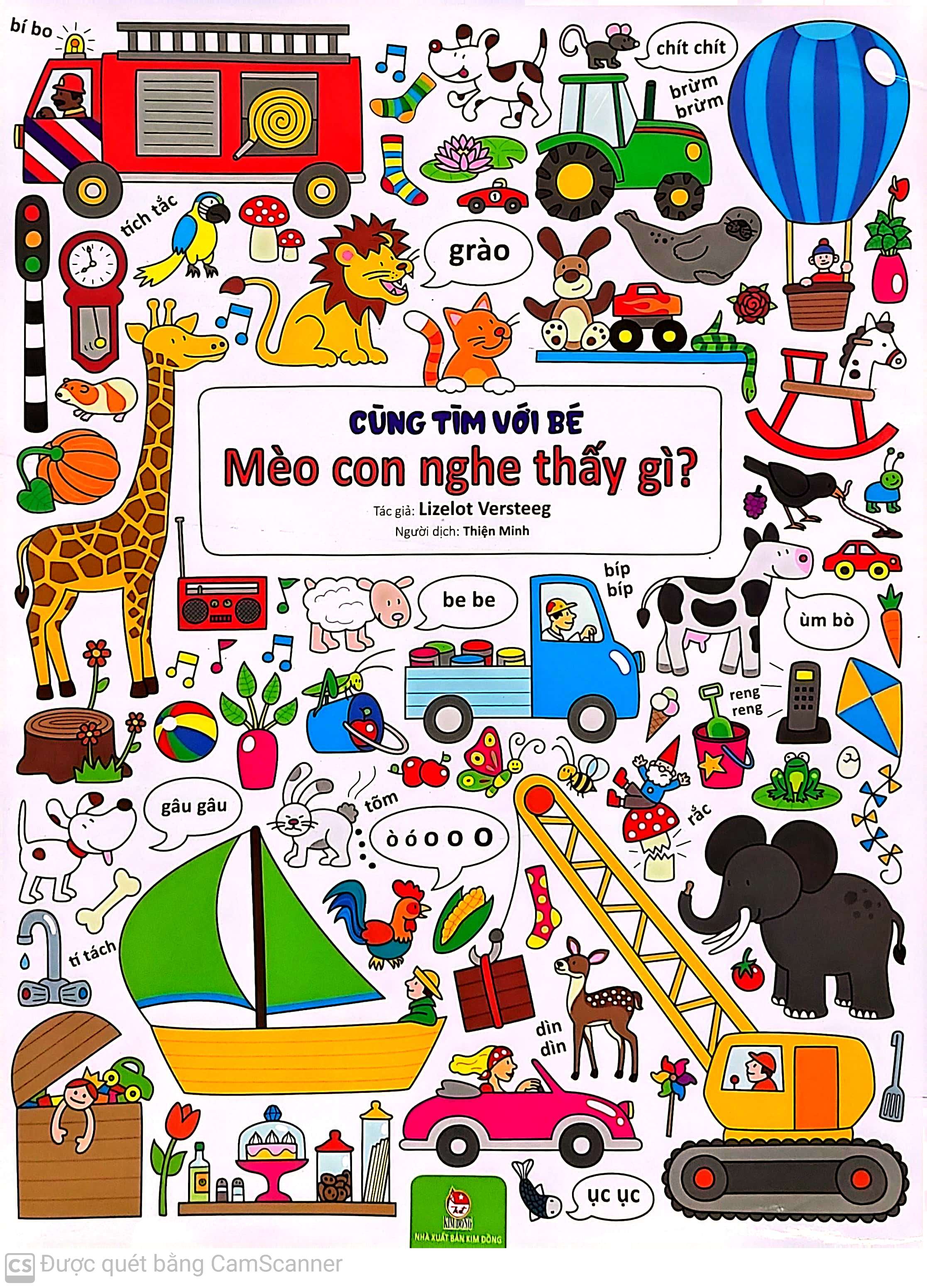 cùng tìm với bé - mèo con nghe thấy gì? - Ảnh 2