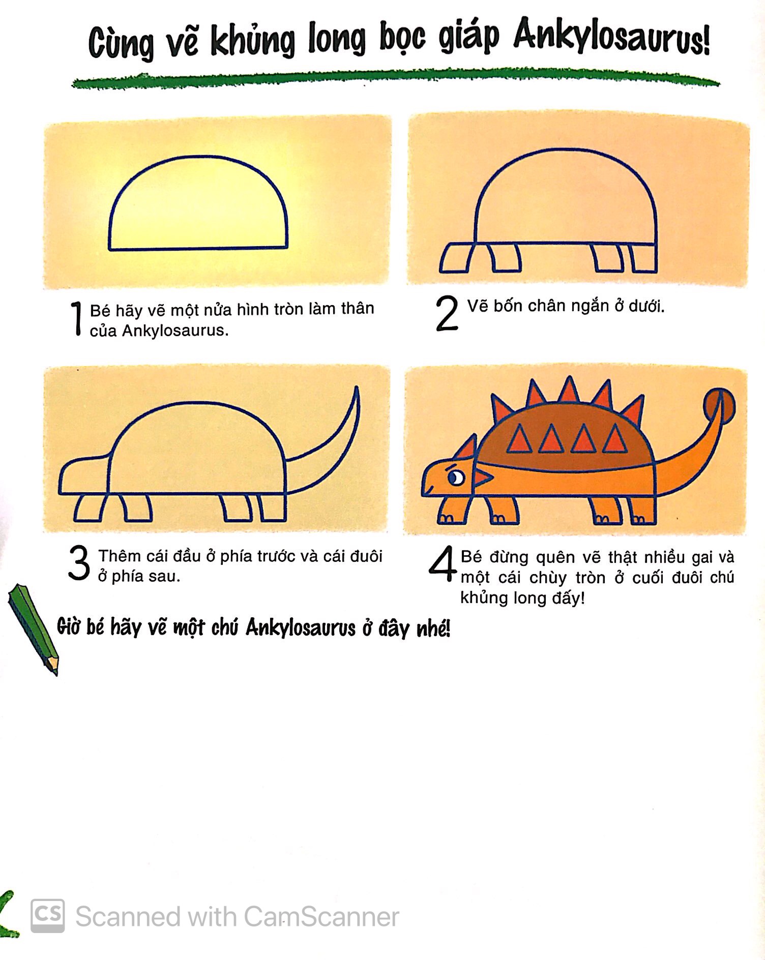 cùng vẽ khủng long các bước vẽ cơ bản - phát triển khả năng sáng tạo cho trẻ - Ảnh 10