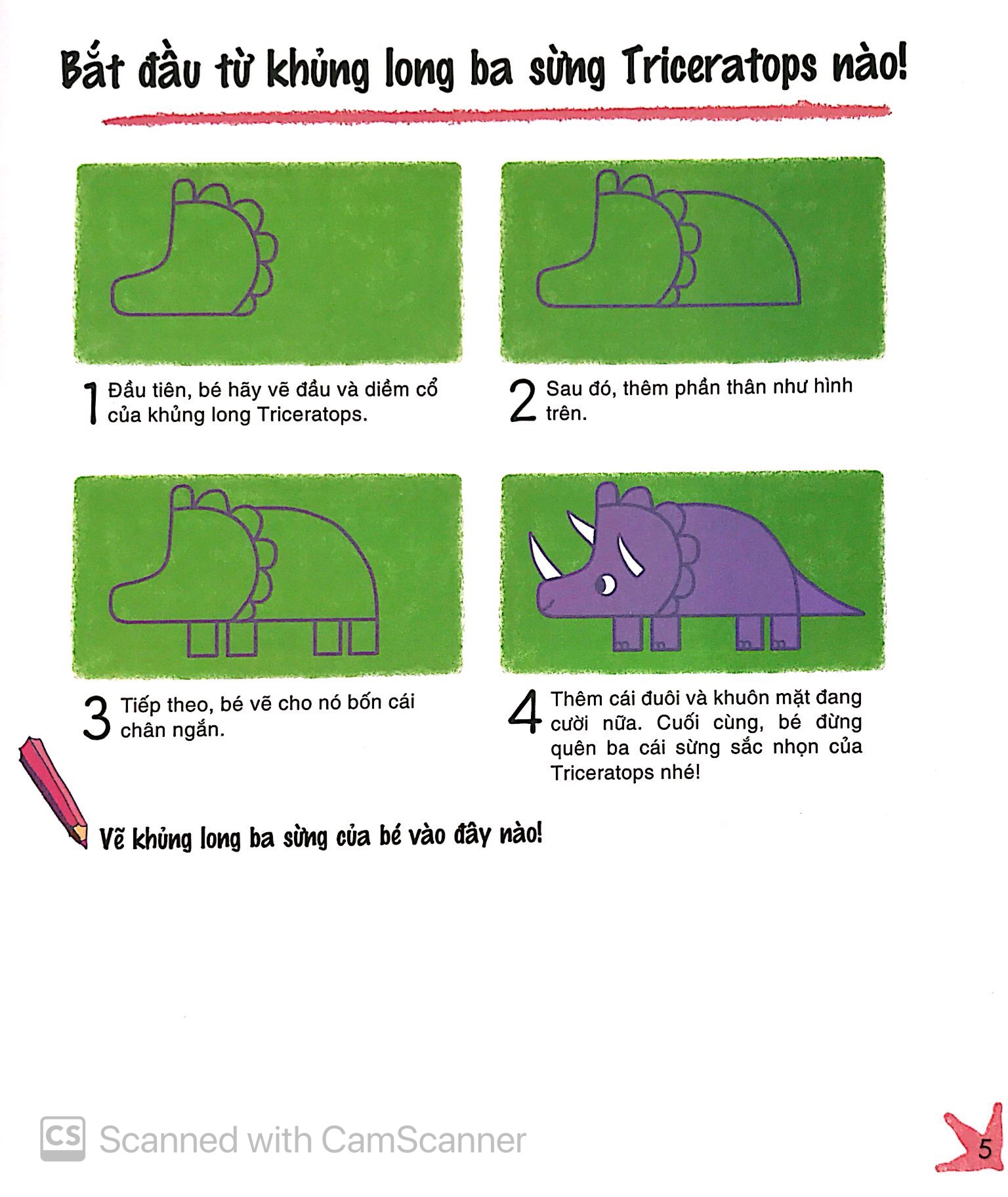cùng vẽ khủng long các bước vẽ cơ bản - phát triển khả năng sáng tạo cho trẻ - Ảnh 5