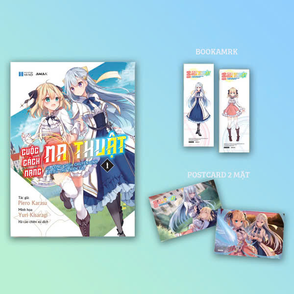 Cuộc Cách Mạng Ma Thuật Của Công Chúa Chuyển Sinh Và Tiểu Thư Thiên Tài - Tập 1 - Tặng Kèm Bookmark Hai Mặt + Postcard Hai Mặt
