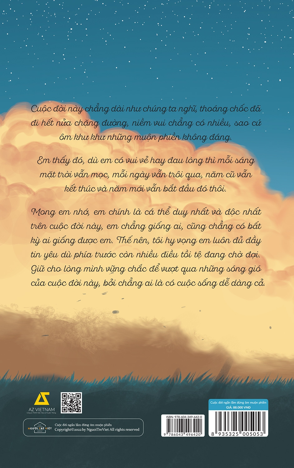 cuộc đời ngắn lắm đừng ôm muộn phiền - tặng kèm 3 postcard - Ảnh 4