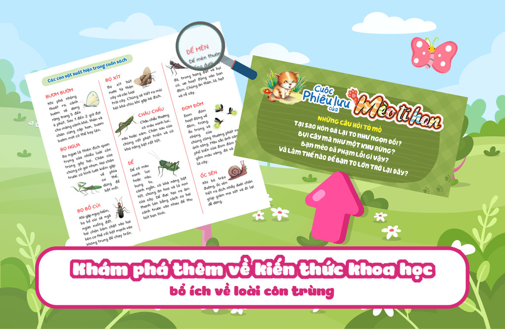 cuộc phiêu lưu của mèo tí hon - trên bãi cỏ - Ảnh 2