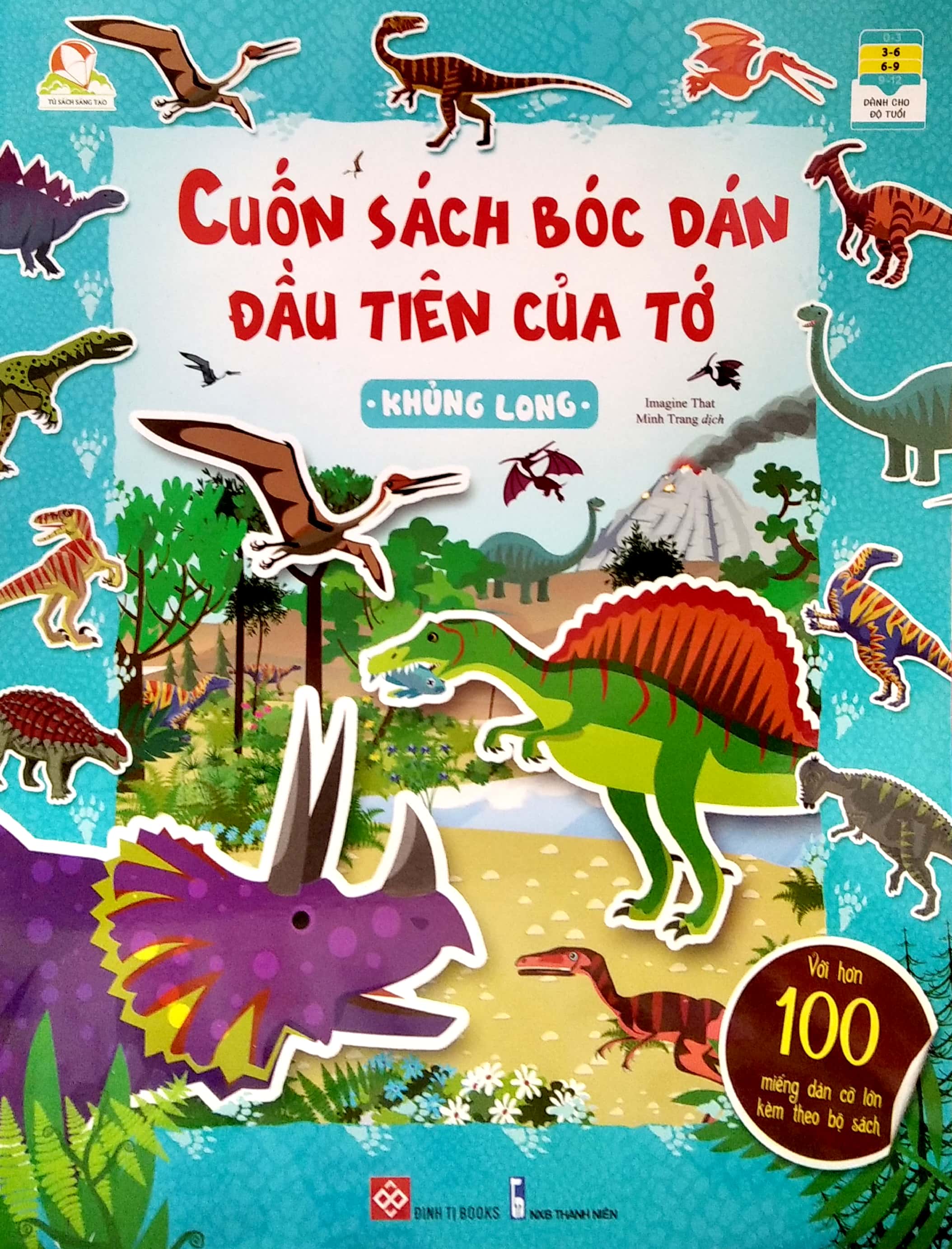 cuốn sách bóc dán đầu tiên của tớ - khủng long - Ảnh 2
