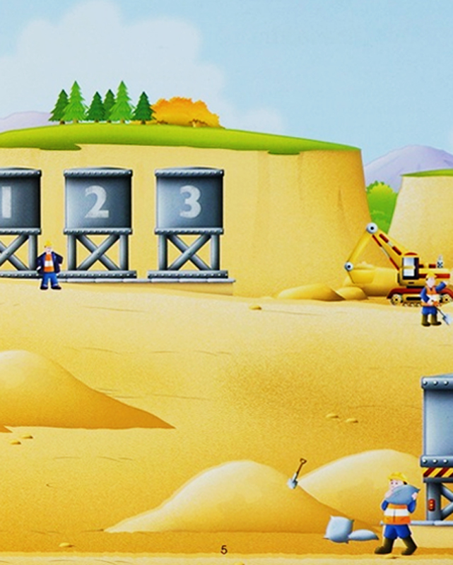 cuốn sách bóc dán đầu tiên của tớ - xe tải và máy xúc đào - Ảnh 6