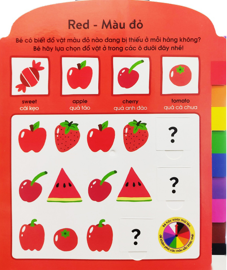 cuốn sách đầu tiên của bé - màu sắc (dành cho bé từ 3-5 tuổi) - Ảnh 3