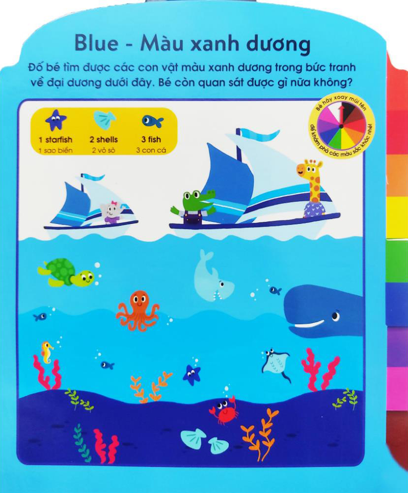 cuốn sách đầu tiên của bé - màu sắc (dành cho bé từ 3-5 tuổi) - Ảnh 4