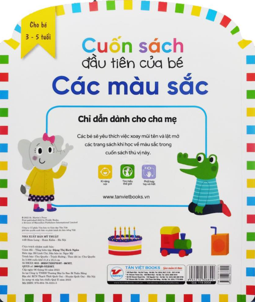 cuốn sách đầu tiên của bé - màu sắc (dành cho bé từ 3-5 tuổi) - Ảnh 6