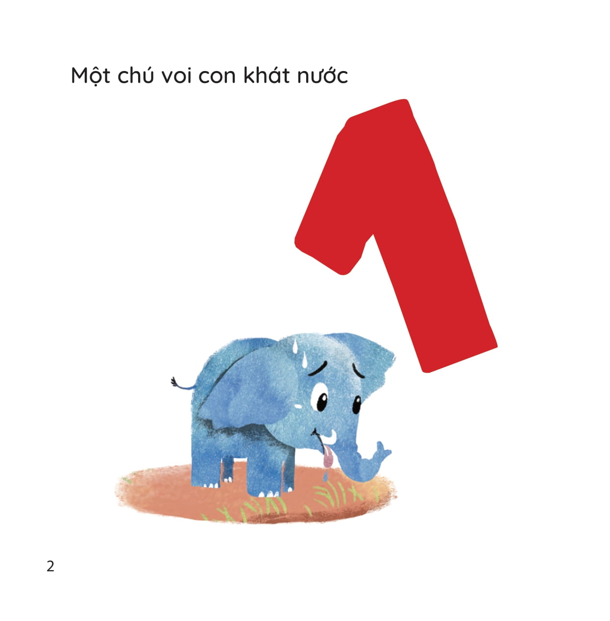 Cuon Sach Dau Tien - Voi Con Khat Nuoc - Bia Cung - Ảnh 3