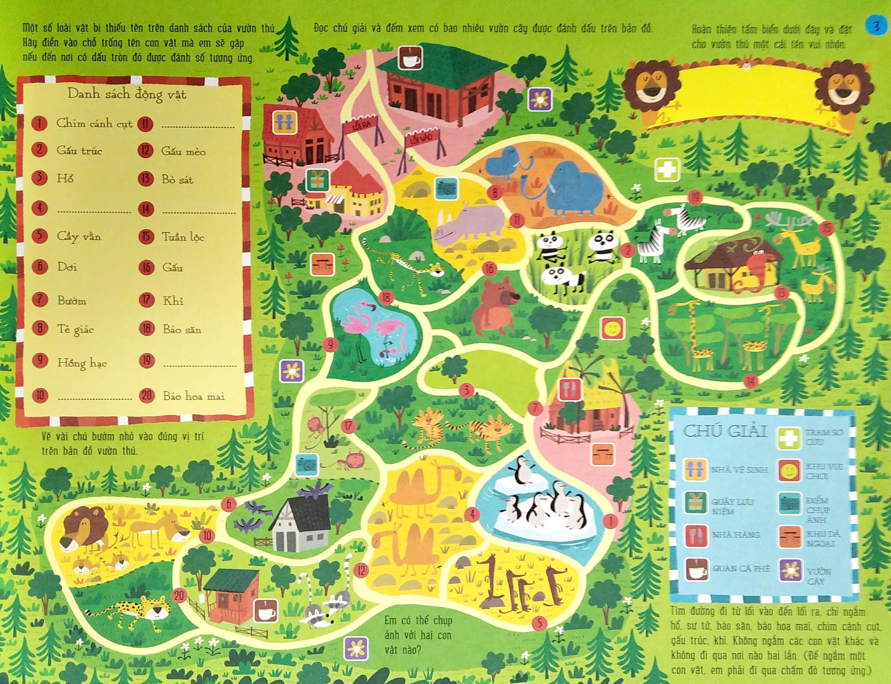 cuốn sách khổng lồ về trò chơi tư duy - maps activity pad (tái bản 2023) - Ảnh 3