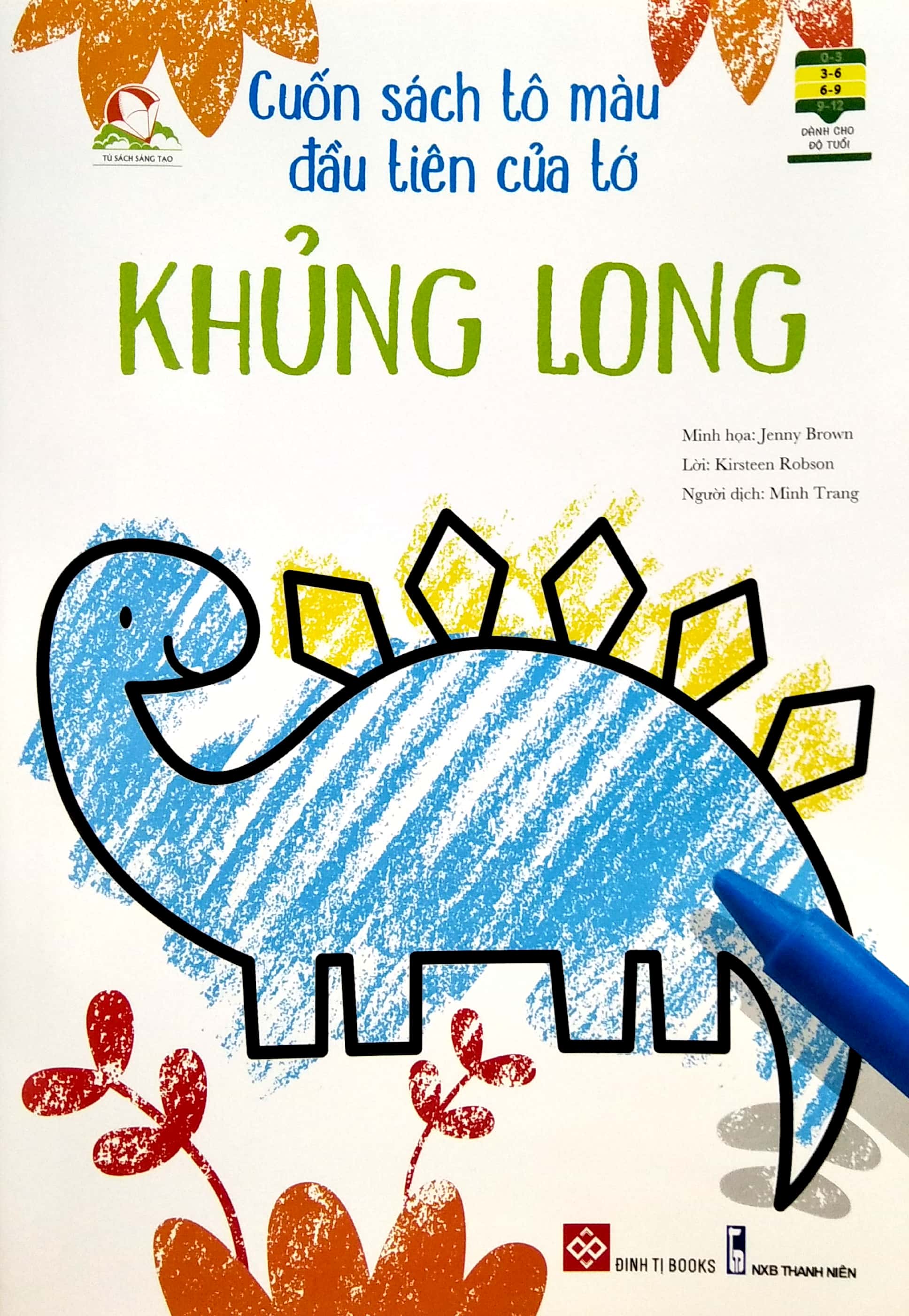 cuốn sách tô màu đầu tiên của tớ - khủng long - Ảnh 2