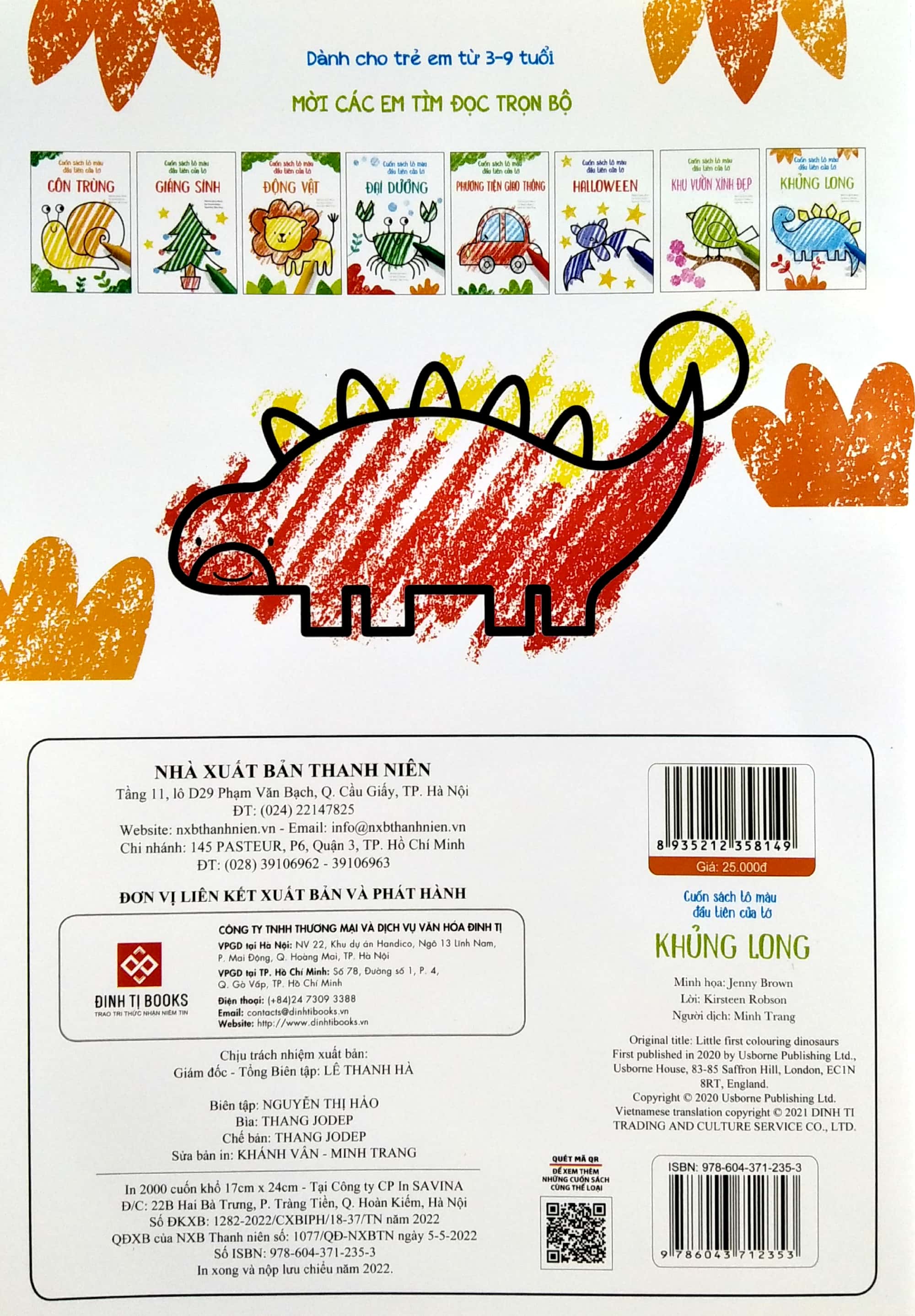 cuốn sách tô màu đầu tiên của tớ - khủng long - Ảnh 6