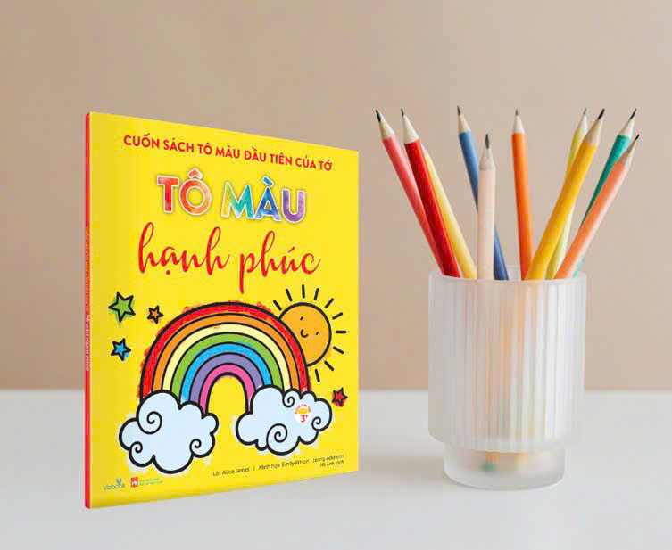 cuốn sách tô màu đầu tiên của tớ - tô màu hạnh phúc - Ảnh 5