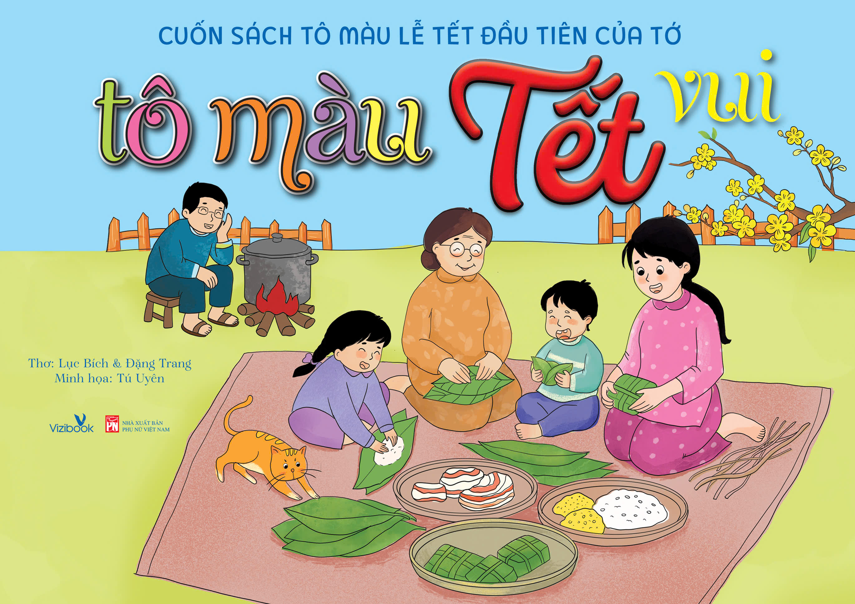 Cuốn Sách Tô Màu Lễ Tết Đầu Tiên Của Tớ - Tô Màu Tết Vui - Ảnh 2