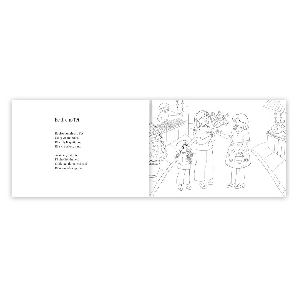 Cuốn Sách Tô Màu Lễ Tết Đầu Tiên Của Tớ - Tô Màu Tết Vui - Ảnh 4