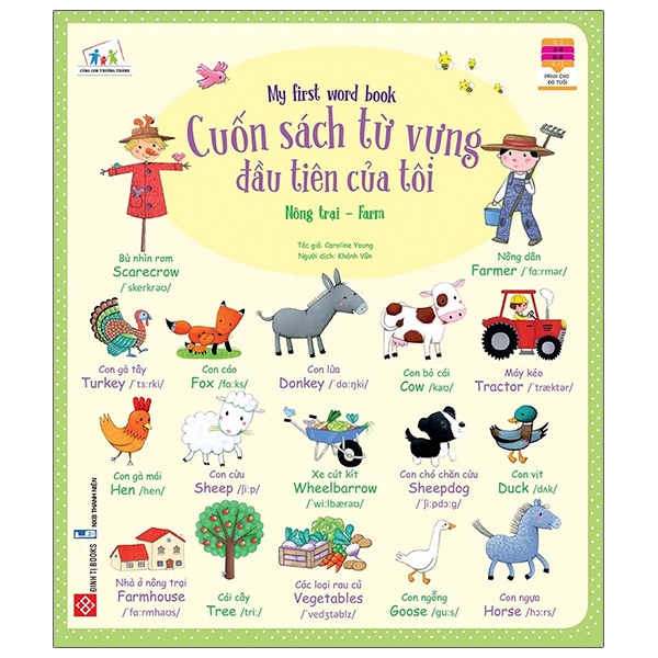cuốn sách từ vựng đầu tiên của tôi - my first word book- nông trại - farm