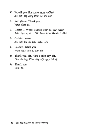 đàm thoại tiếng anh cho dịch vụ nhà hàng - Ảnh 6