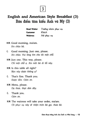 đàm thoại tiếng anh cho dịch vụ nhà hàng - Ảnh 9