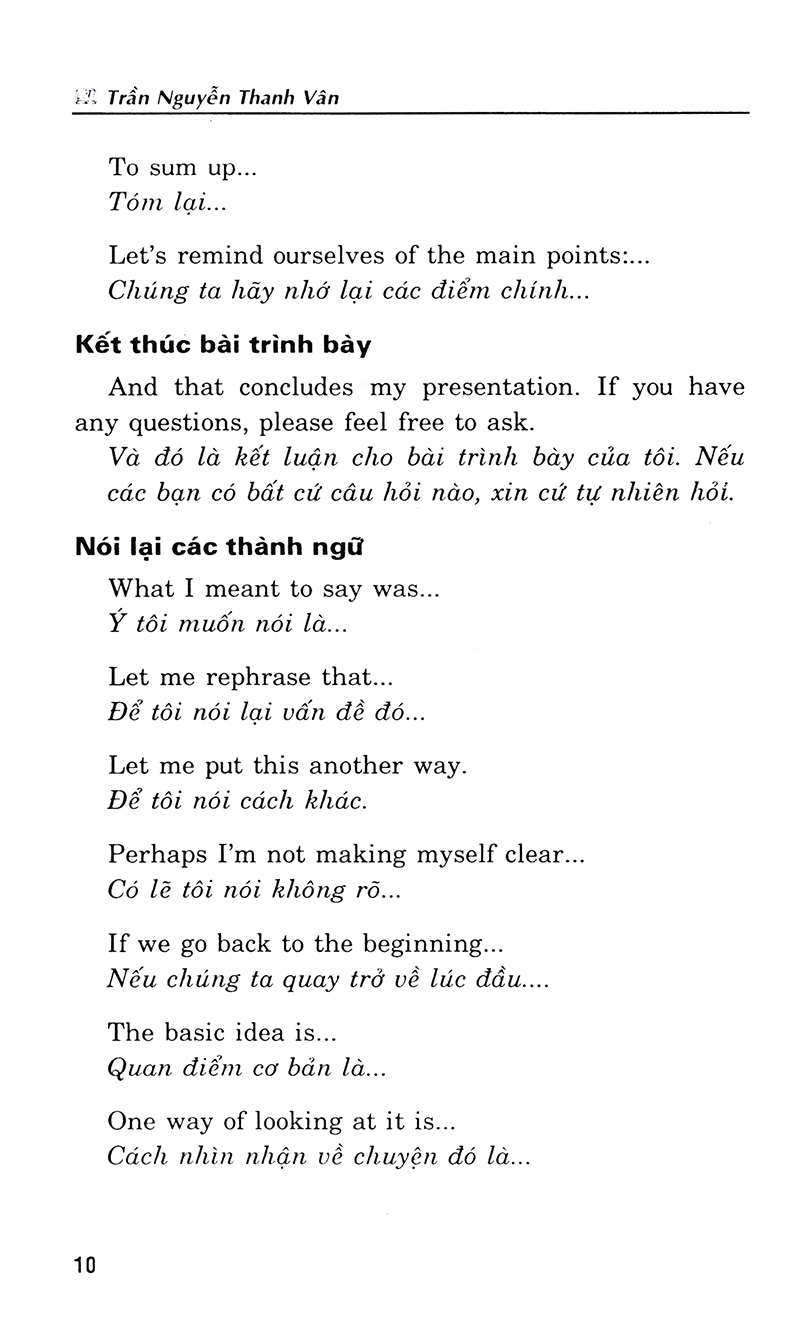 đàm thoại tiếng anh thông dụng (trình độ cao cấp) - Ảnh 10