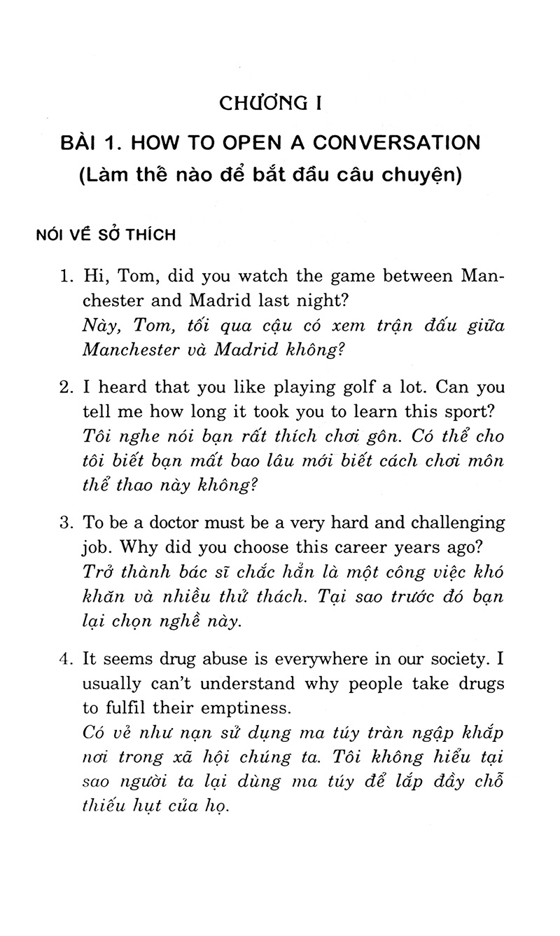 đàm thoại tiếng anh thông dụng (trình độ cao cấp) - Ảnh 3