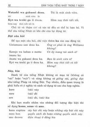 đàm thoại tiếng nhật trong 7 ngày - dễ dàng và nhanh chóng (kèm cd) - Ảnh 10