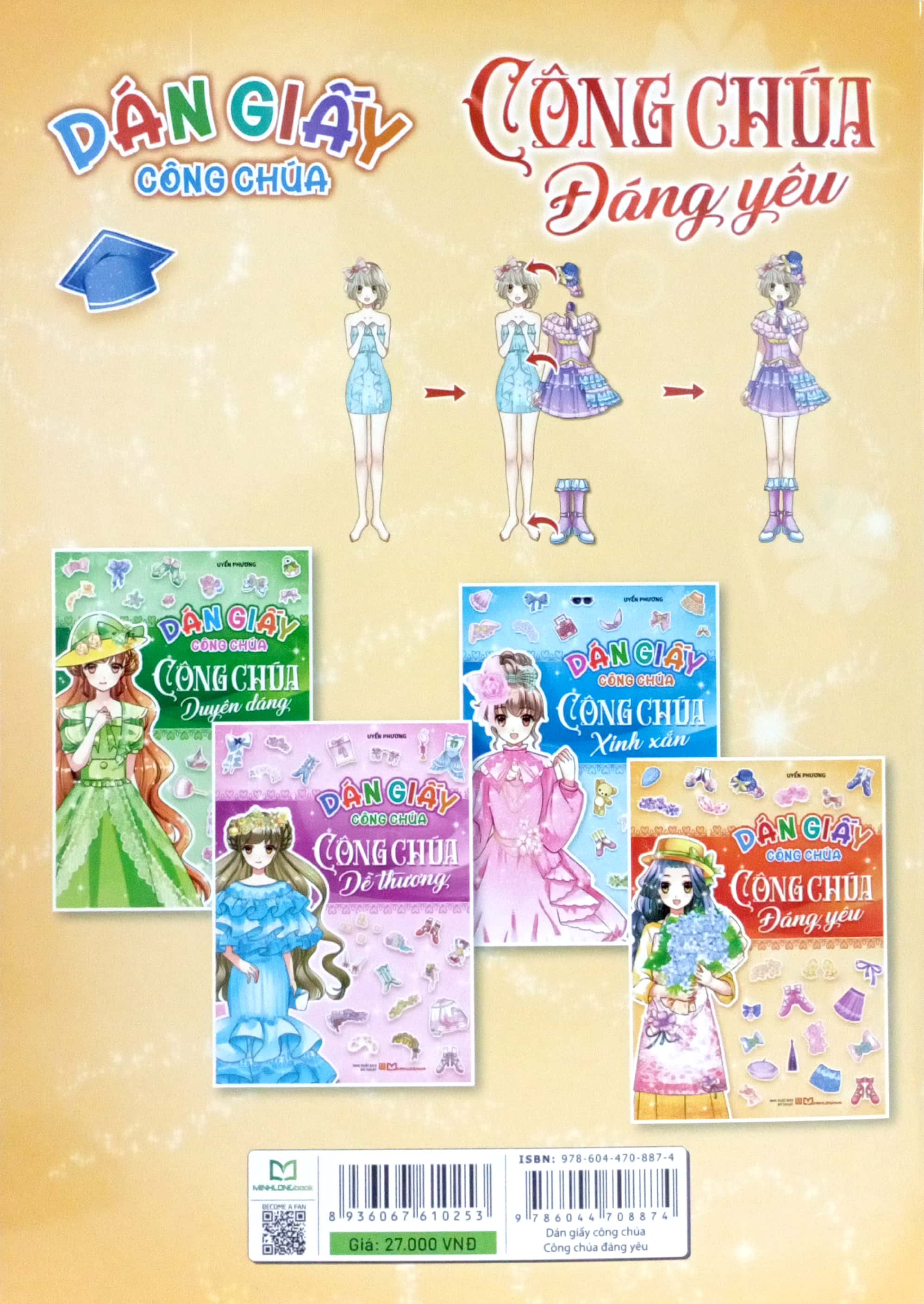 dán giấy công chúa - công chúa đáng yêu - Ảnh 6