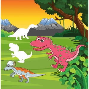 dán hình phát triển iq-eq-cq - công viên khủng long - tập 5 - Ảnh 9