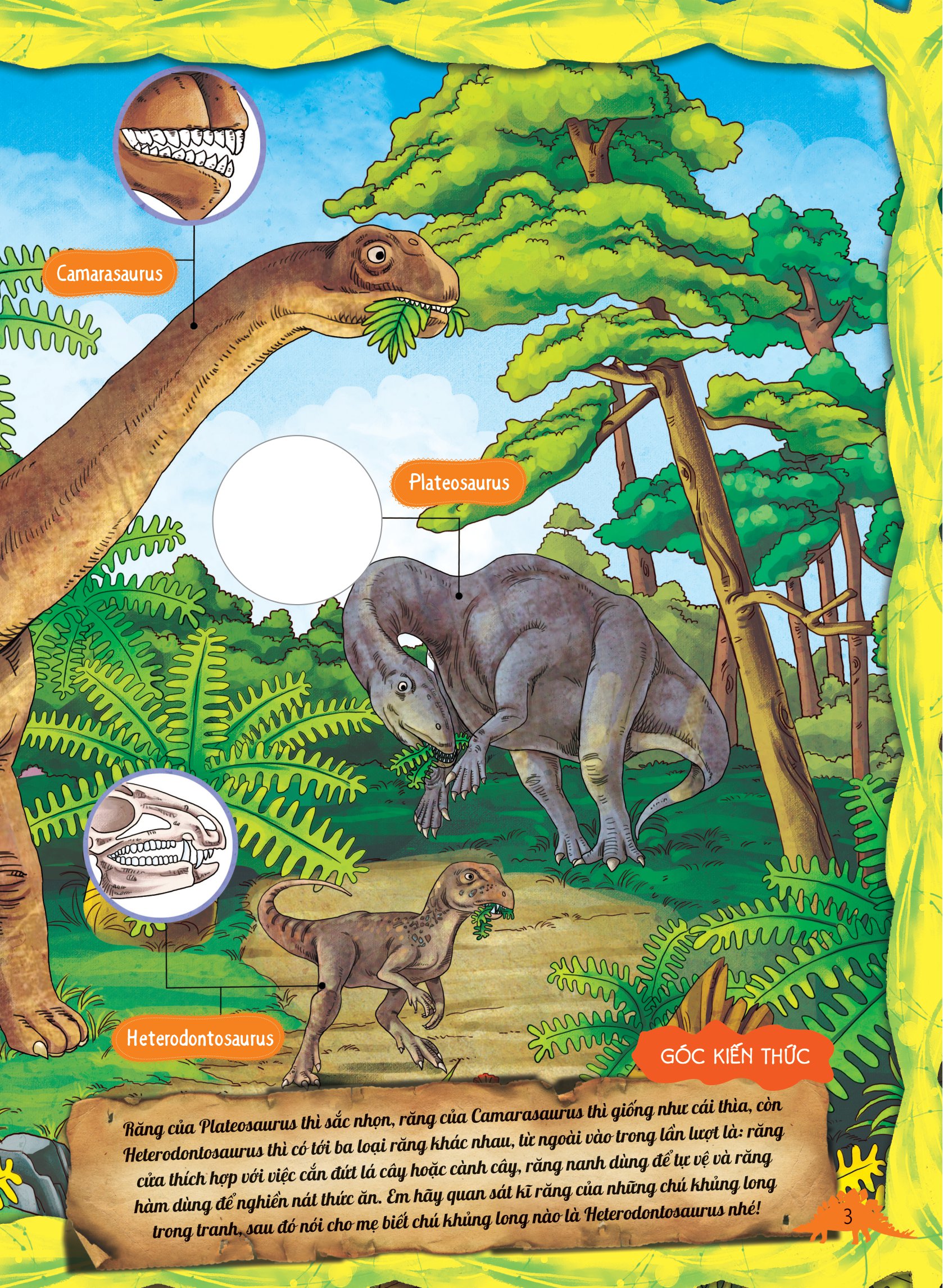 dán hình sáng tạo - thế giới khủng long - khủng long ăn cỏ - Ảnh 4