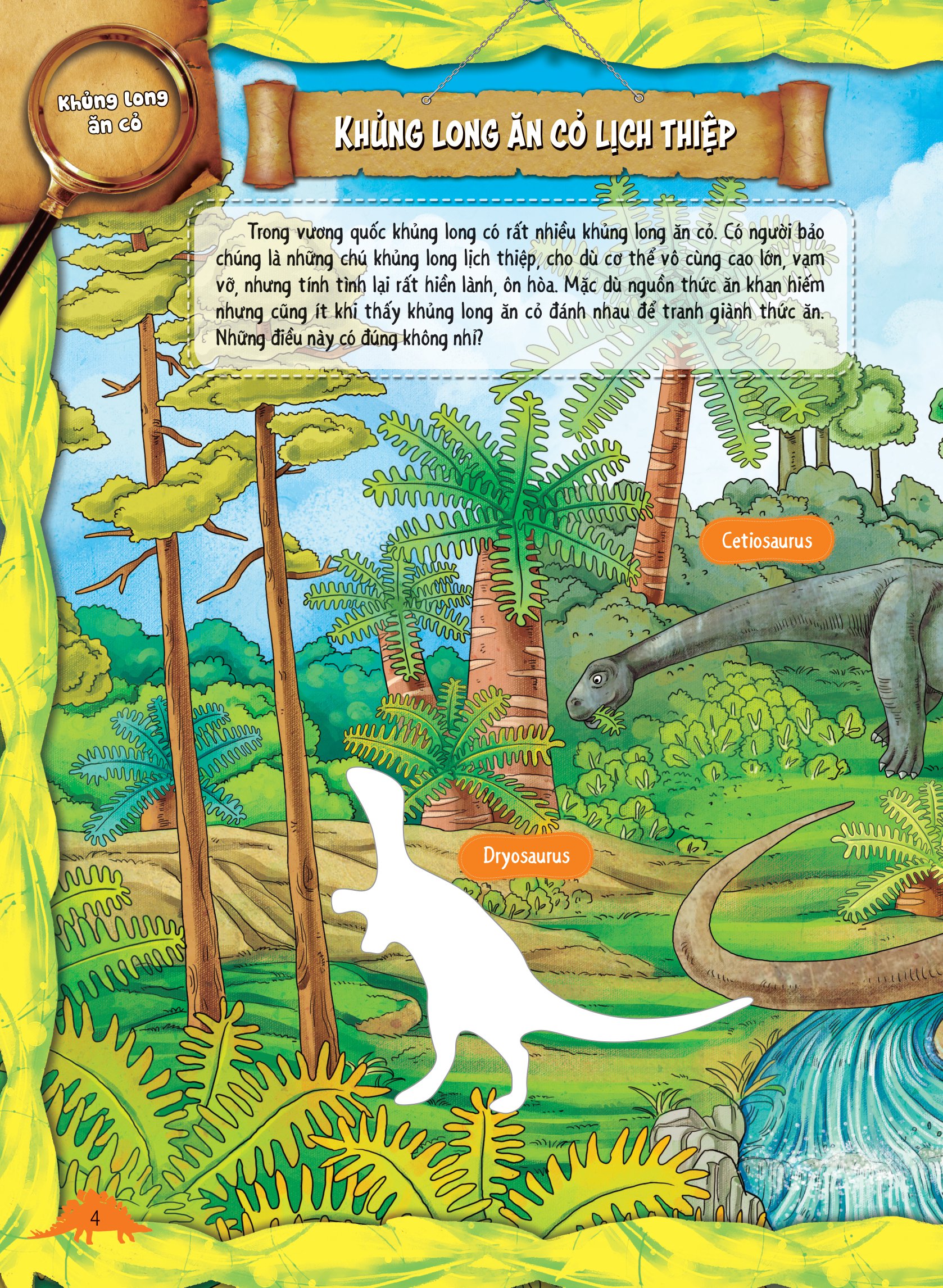 dán hình sáng tạo - thế giới khủng long - khủng long ăn cỏ - Ảnh 5