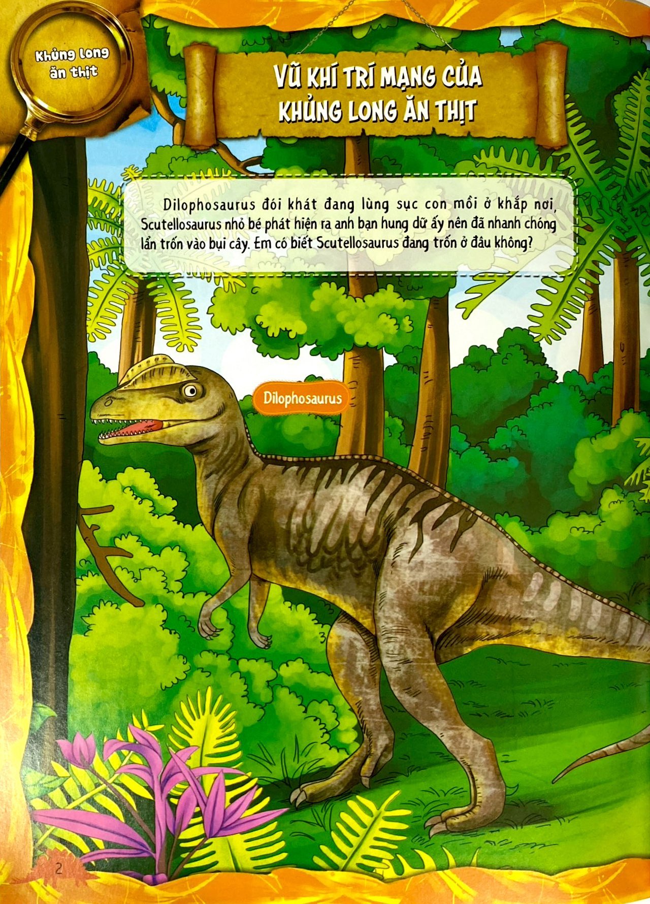 dán hình sáng tạo - thế giới khủng long - khủng long ăn thịt - Ảnh 3