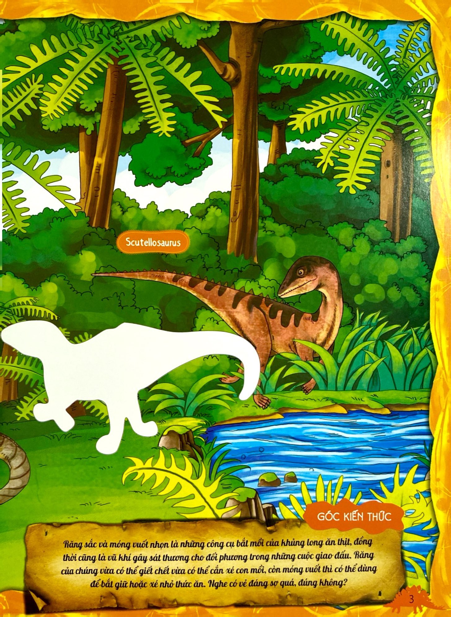 dán hình sáng tạo - thế giới khủng long - khủng long ăn thịt - Ảnh 4
