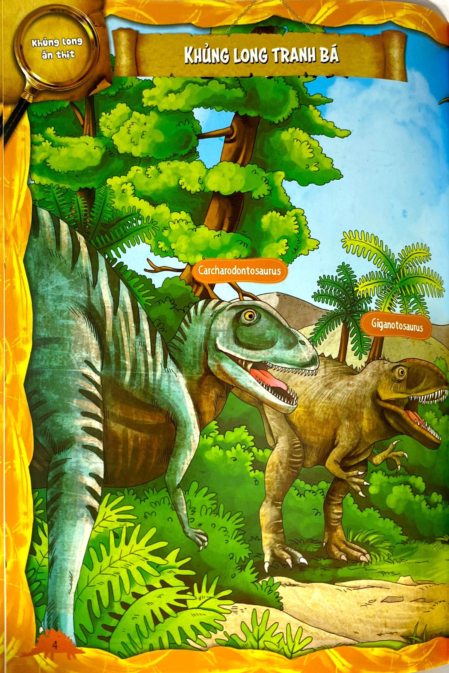 dán hình sáng tạo - thế giới khủng long - khủng long ăn thịt - Ảnh 5