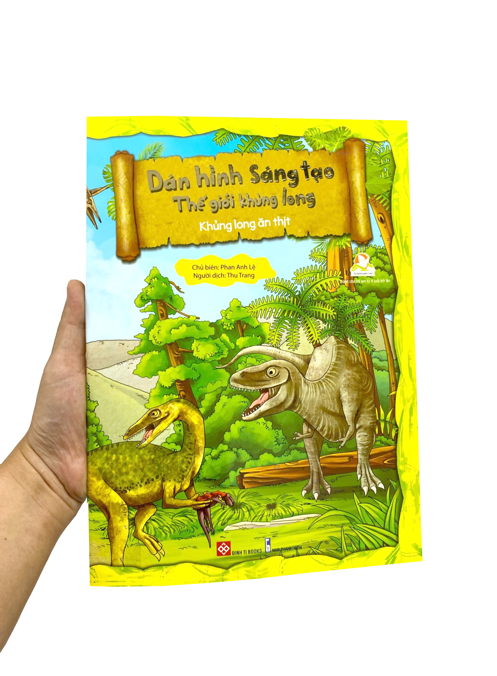 dán hình sáng tạo - thế giới khủng long - khủng long ăn thịt - Ảnh 7