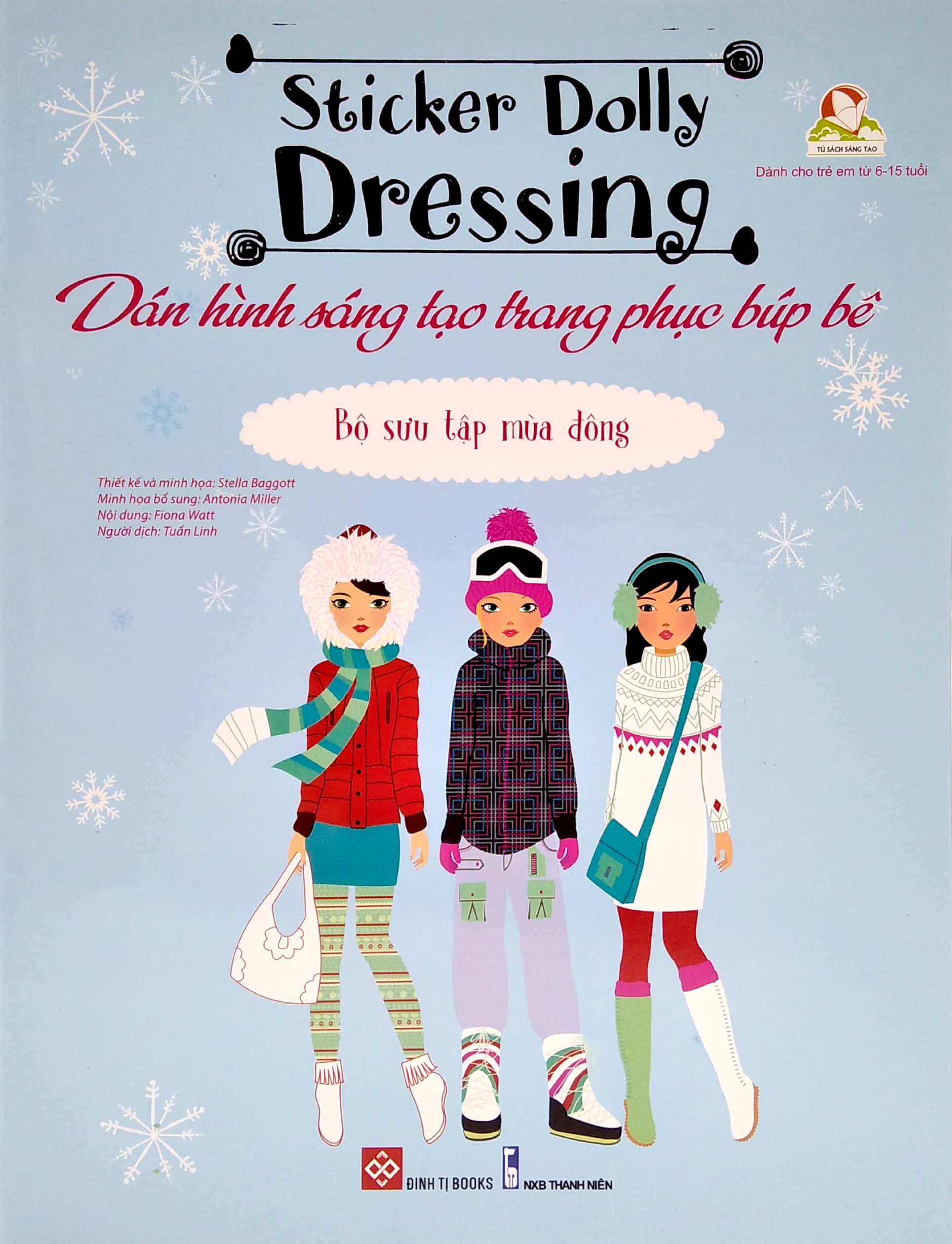 dán hình sáng tạo trang phục búp bê - bộ sưu tập mùa đông - Ảnh 2