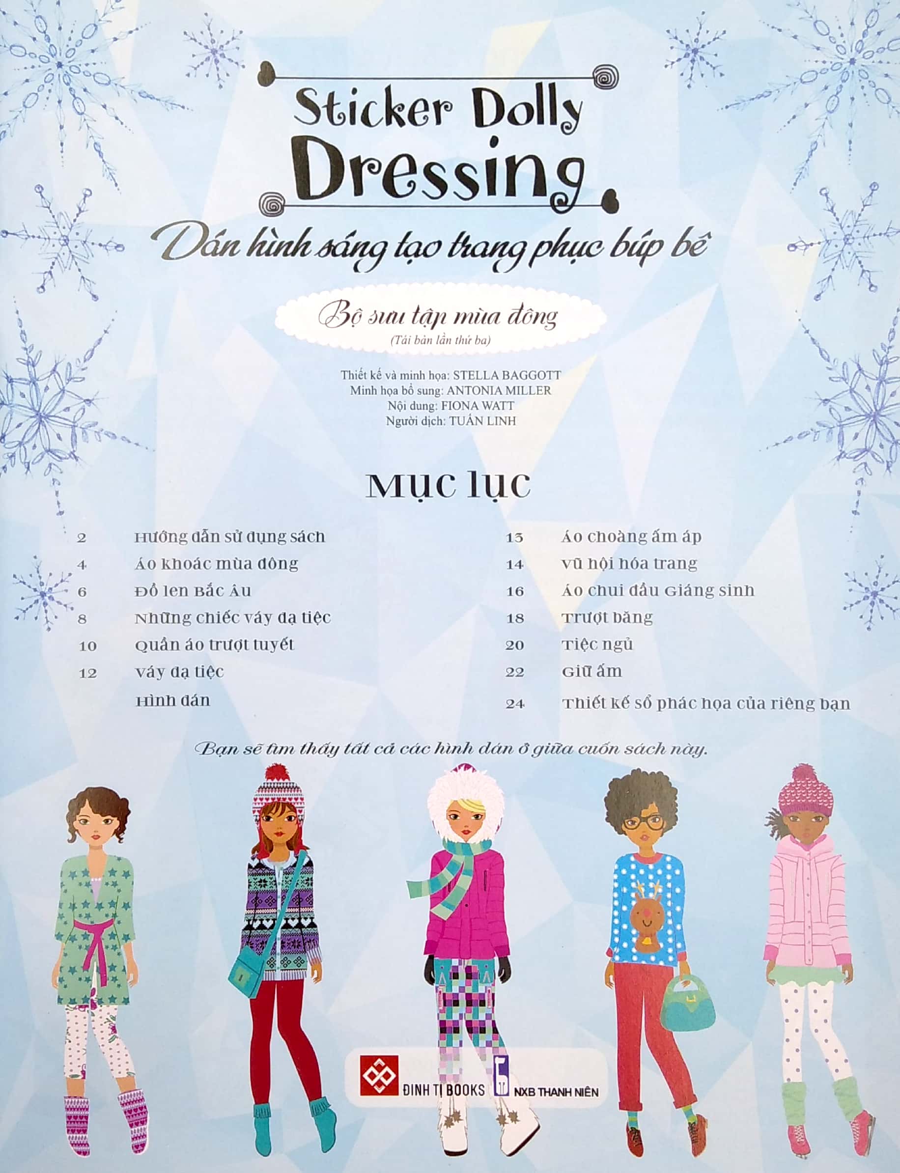 dán hình sáng tạo trang phục búp bê - bộ sưu tập mùa đông - Ảnh 3