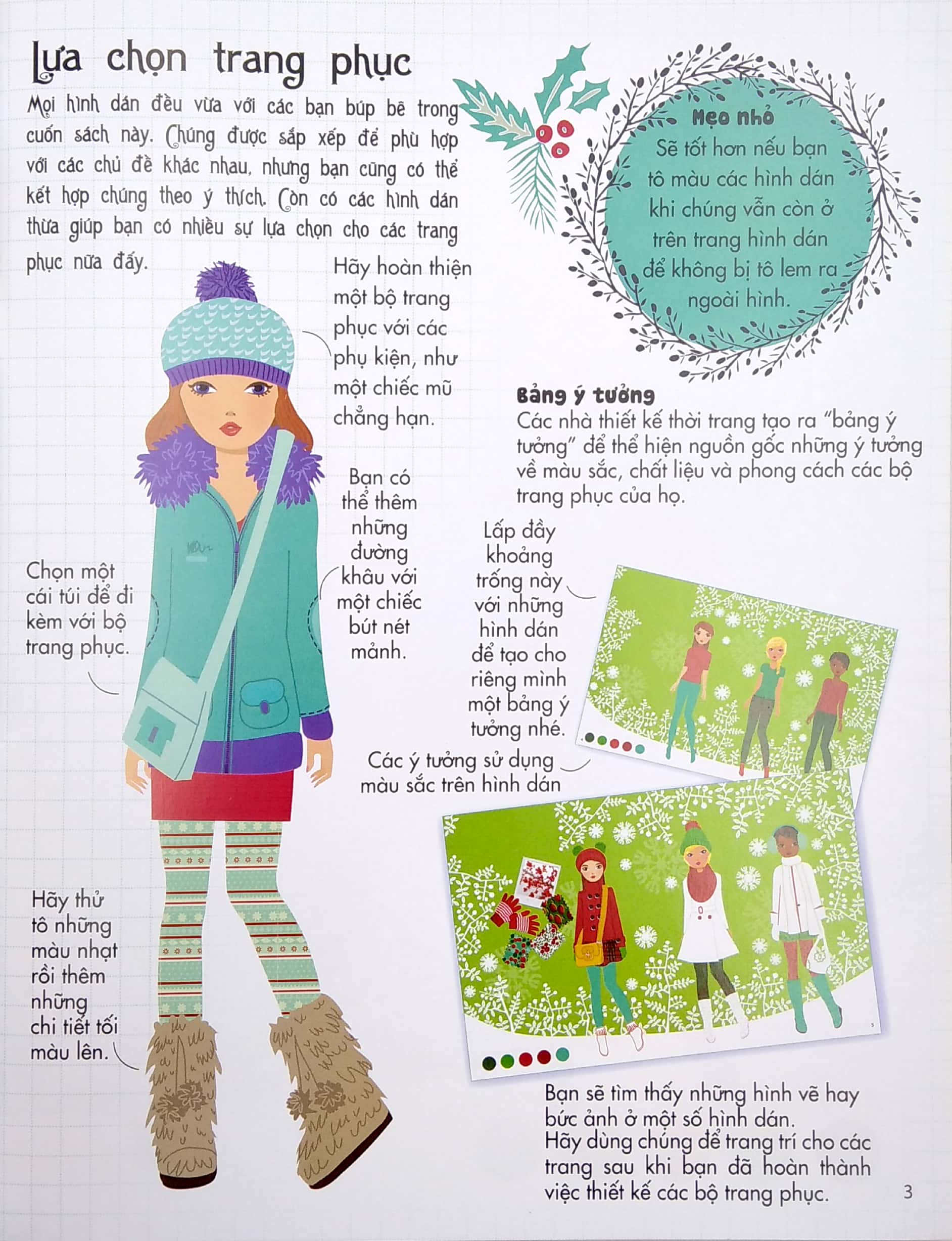 dán hình sáng tạo trang phục búp bê - bộ sưu tập mùa đông - Ảnh 5