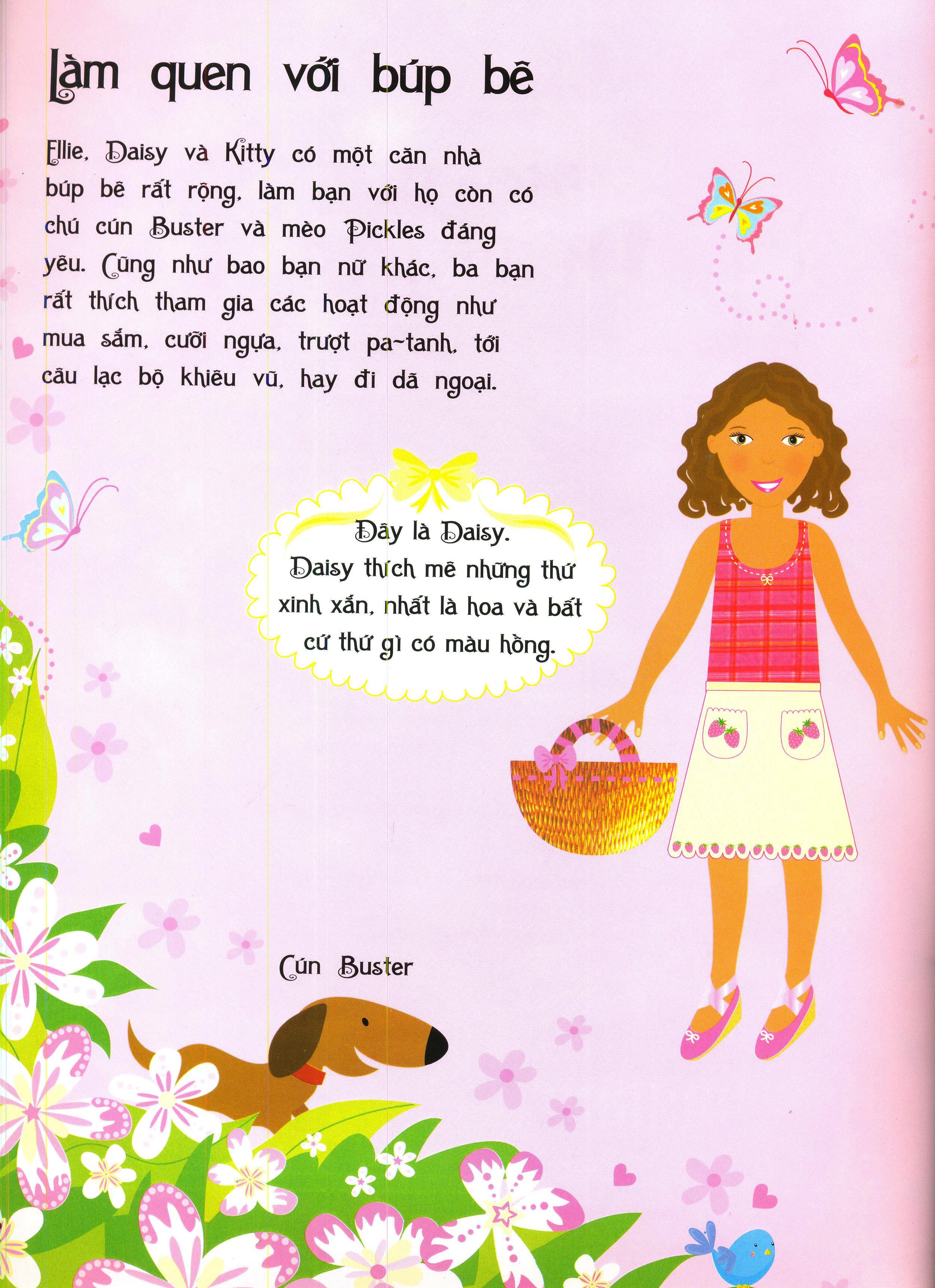 dán hình sáng tạo trang phục búp bê - búp bê xinh xắn - Ảnh 4