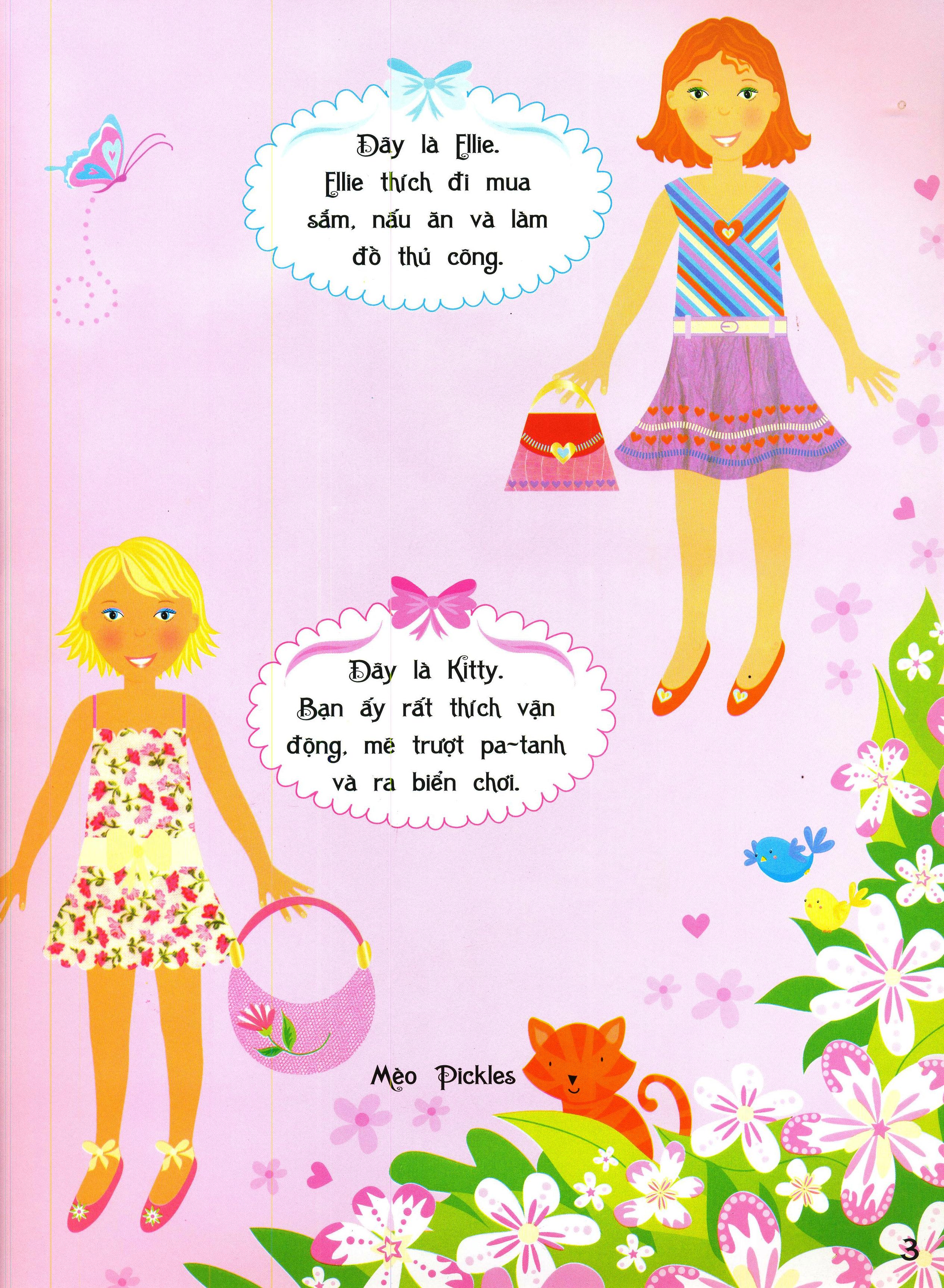 dán hình sáng tạo trang phục búp bê - búp bê xinh xắn - Ảnh 5