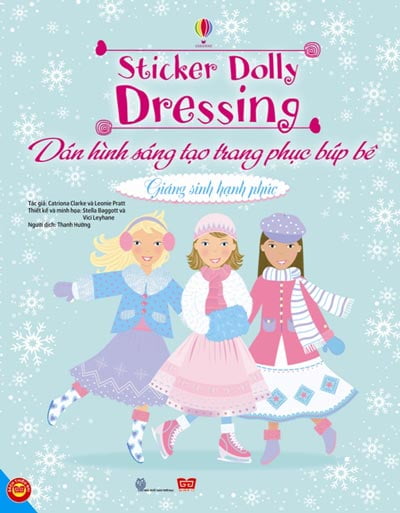 dán hình sáng tạo trang phục búp bê - giáng sinh hạnh phúc - Ảnh 2