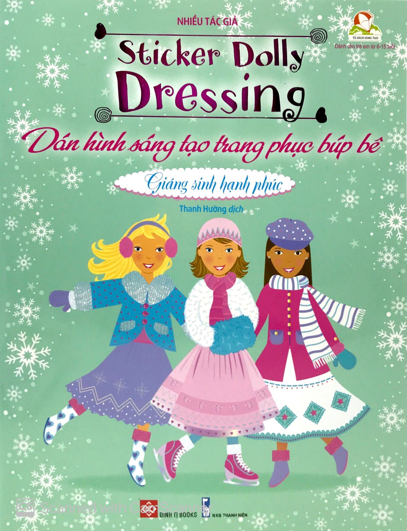 dán hình sáng tạo trang phục búp bê - giáng sinh hạnh phúc - Ảnh 3