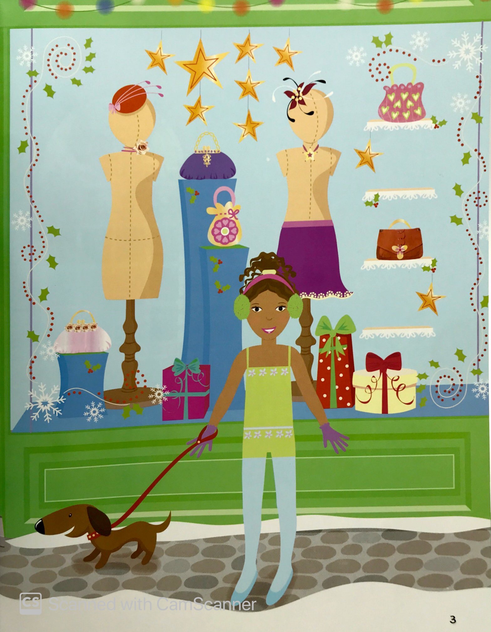 dán hình sáng tạo trang phục búp bê - giáng sinh hạnh phúc - Ảnh 6