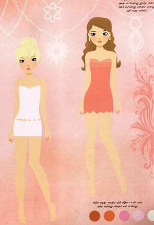 dán hình sáng tạo trang phục búp bê - nhà thiết kế thời trang - Ảnh 7