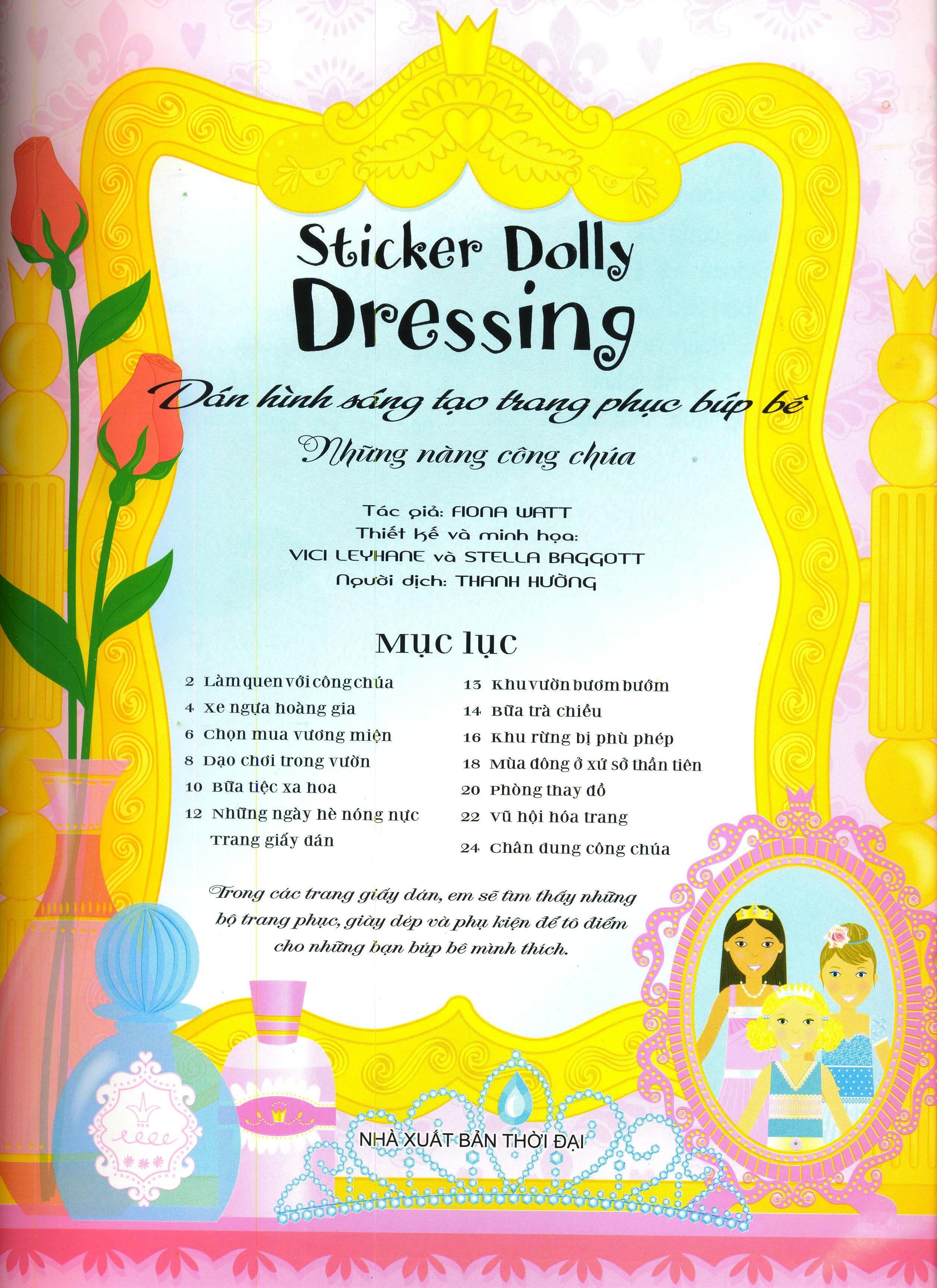 dán hình sáng tạo trang phục búp bê - những nàng công chúa - Ảnh 3