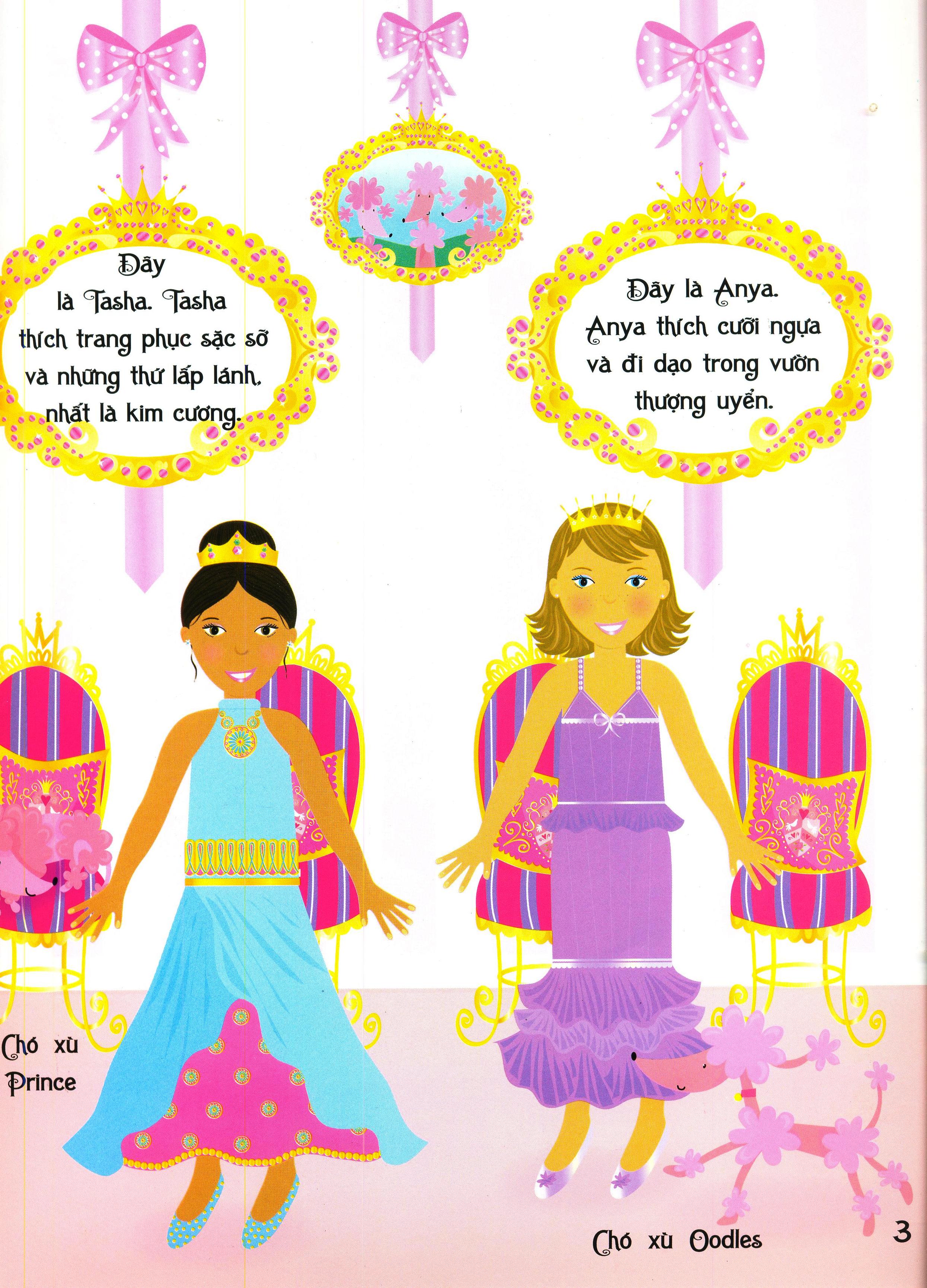 dán hình sáng tạo trang phục búp bê - những nàng công chúa - Ảnh 5