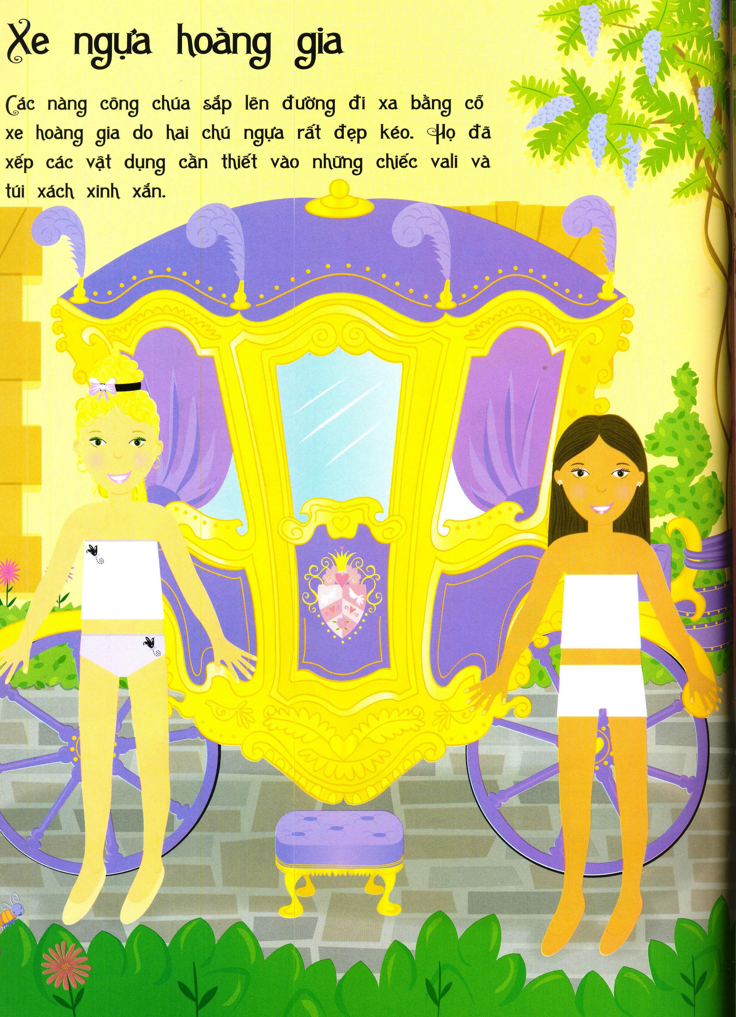 dán hình sáng tạo trang phục búp bê - những nàng công chúa - Ảnh 6